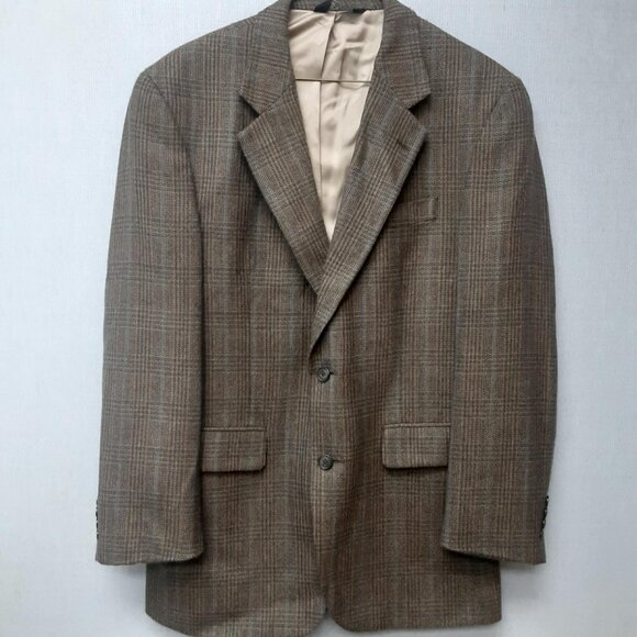 Jos. A. Bank Men's 40R Wool Cashmere Herringbone Sports Coat Two Button - Picture 1 of 16